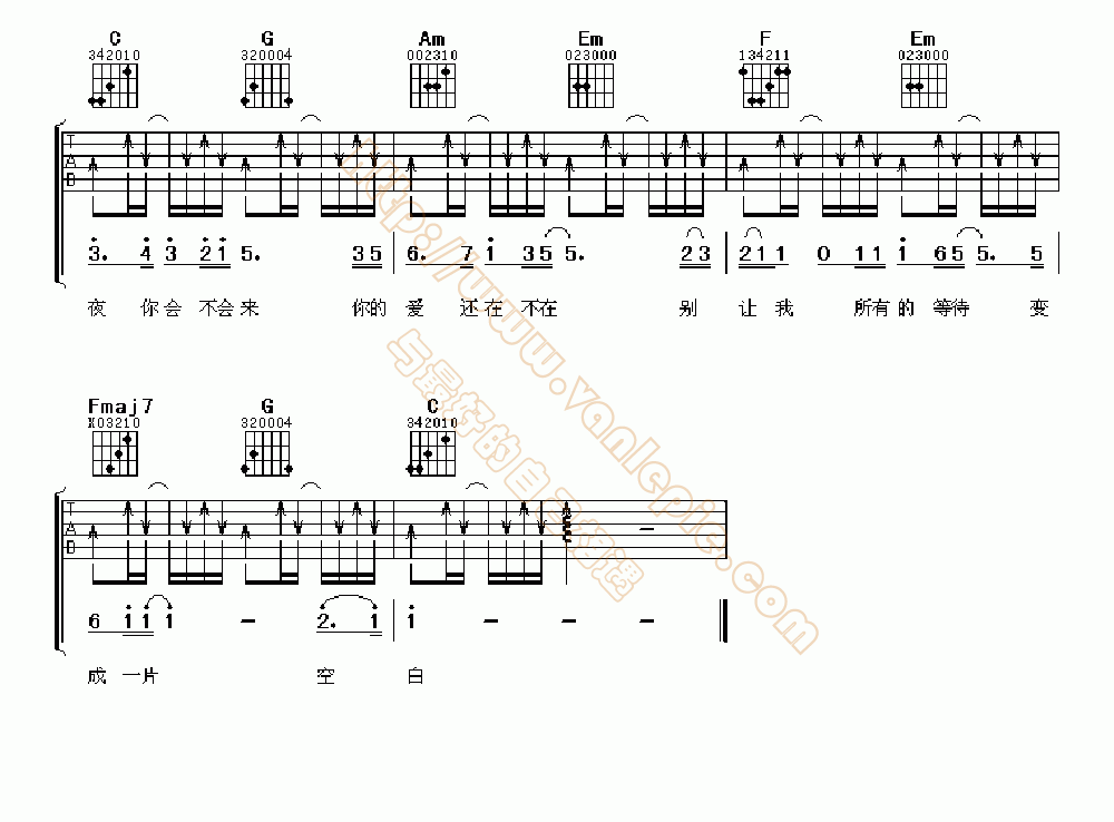 分享 标签:吉他谱,黎明20举报 发表